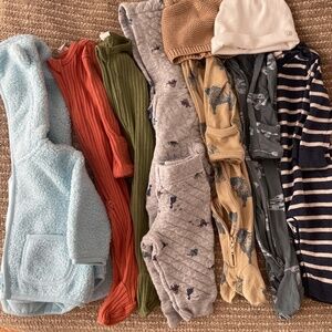 LOT baby boy clothes 0-3 months (fits a little big)